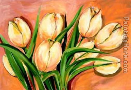 Natural Beauty Tulips I painting - Alfred Gockel Natural Beauty Tulips I art painting